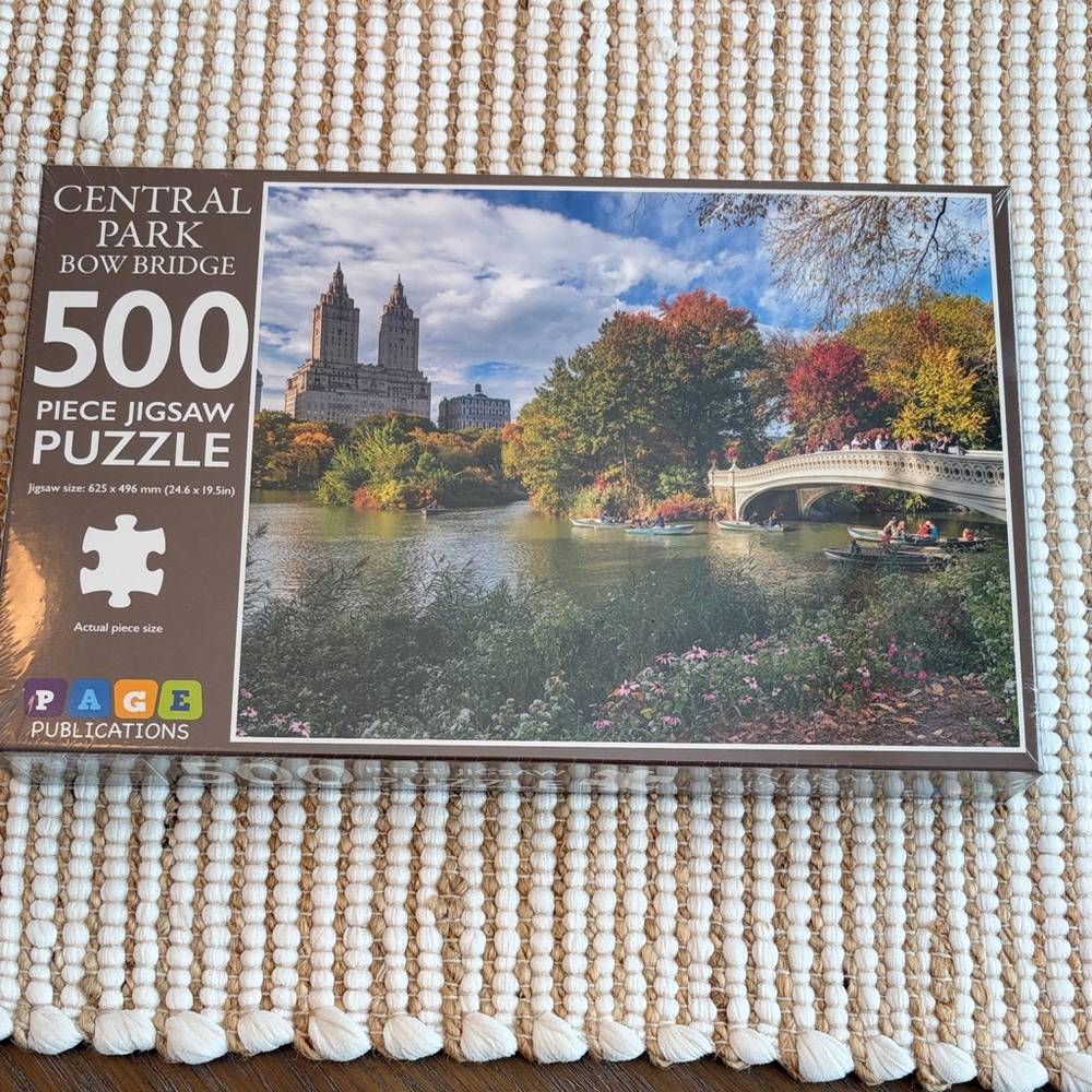 Central Park Bow Bridge 500 Piece Jigsaw Puzzle